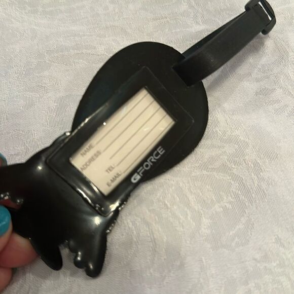 Luggage Tag Silicone Alien Spaceship Intergalactic Traveler ET Extraterrestrial - Picture 2 of 5